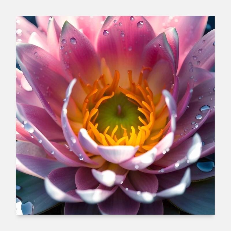 Seerose Poster 60x60 cm