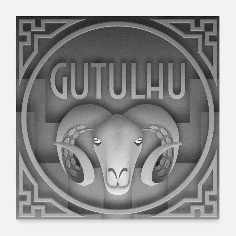 Gutulhu Affiche 1 Poster 60 x 60 cm