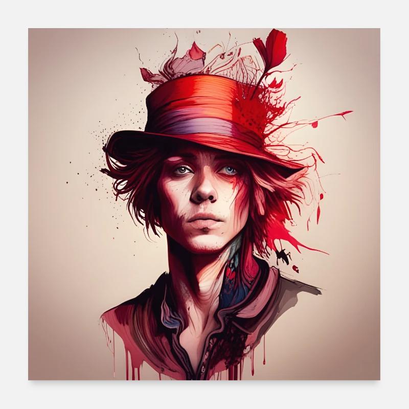 The Hatter Poster 60x60 cm