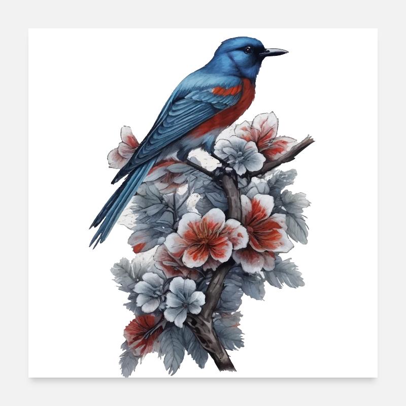 Bird Poster 24" x 24" (60x60 cm)