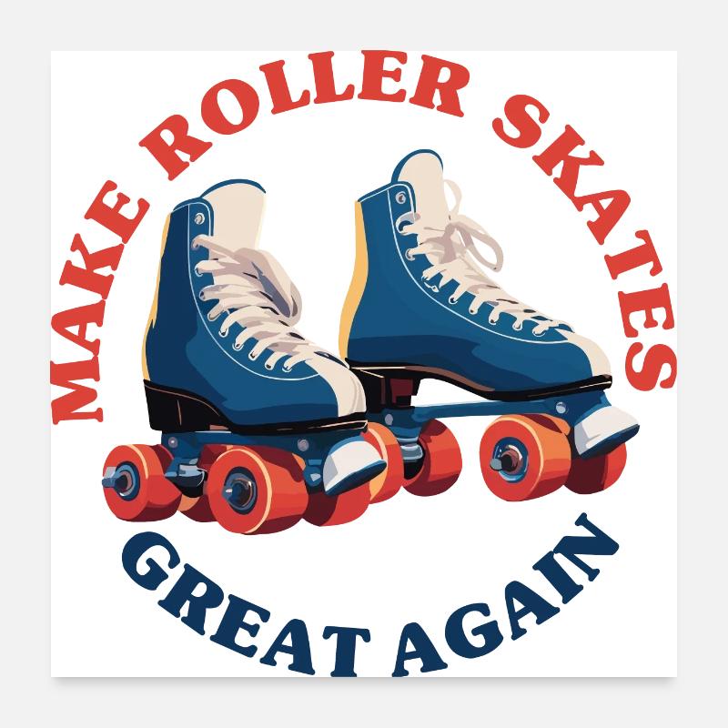 Redonner de l’éclat aux patins à roulettes Poster 60 x 60 cm