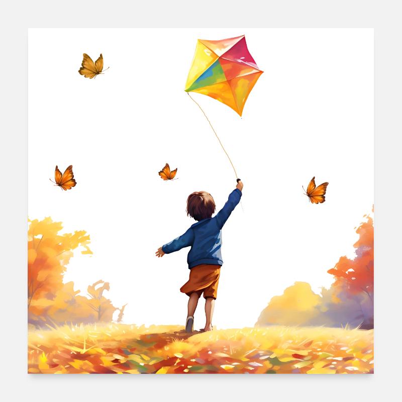 Children spend time learning and discovering Poster 24" x 24" (60x60 cm)