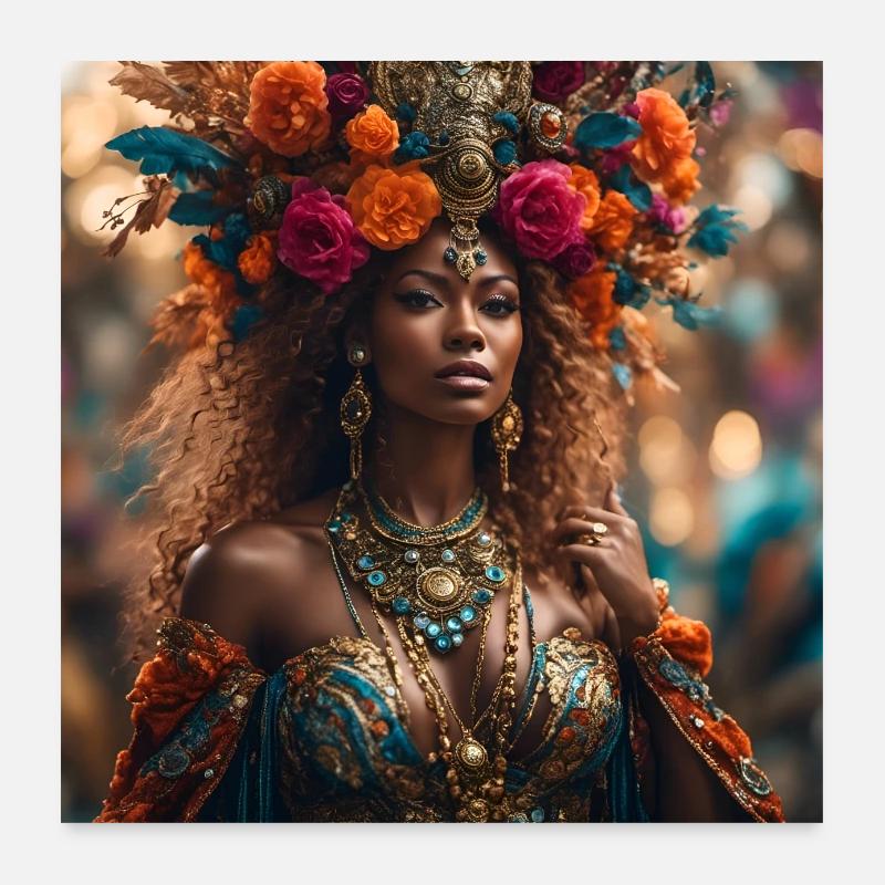 The Beautiful Black Poster 60x60 cm