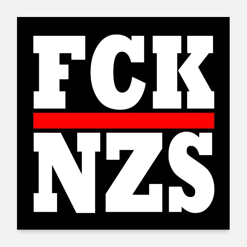 Fck nzs Poster 24" x 24" (60x60 cm)