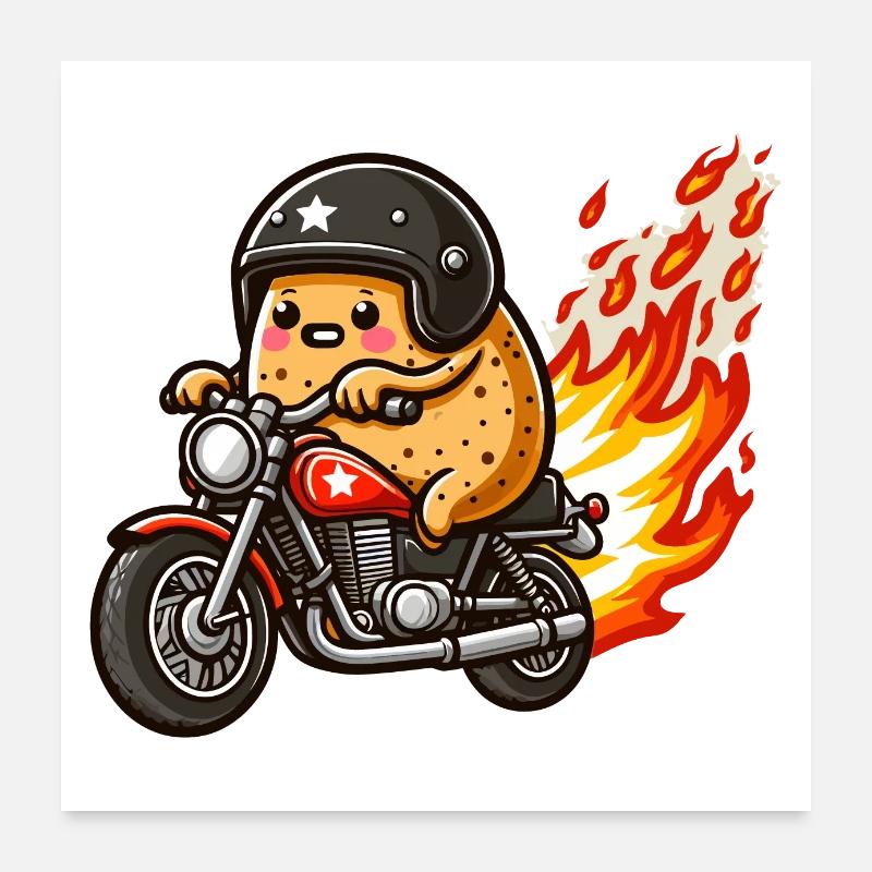 I can't I have a motorcycle Poster 24" x 24" (60x60 cm)