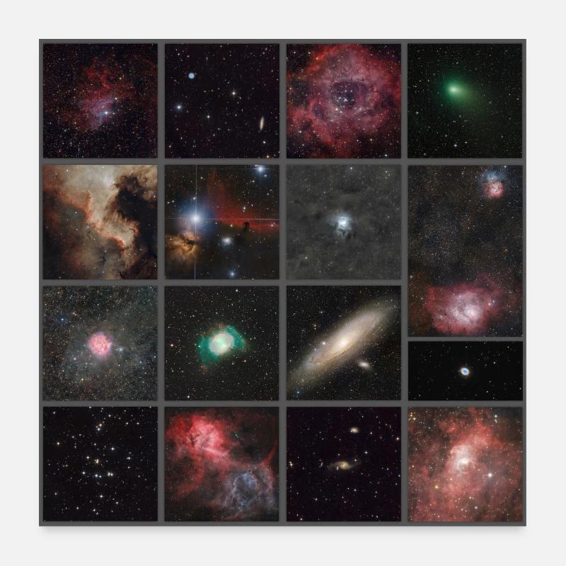 Affiche d’astrophotographie Poster 60 x 60 cm