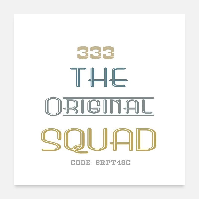 The original squad Poster 24" x 24" (60x60 cm)