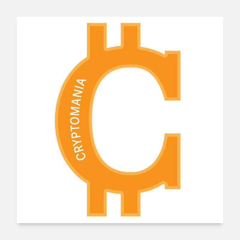 Kryptomanie Poster 60x60 cm