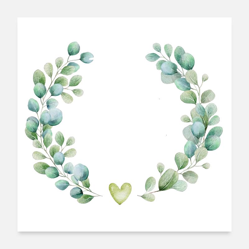 Floral bridal team - matching tshirt Poster 24" x 24" (60x60 cm)