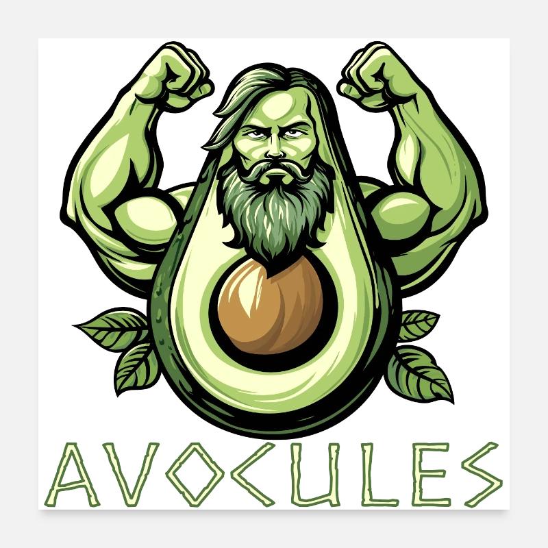 Avocules - die Gottesfrucht Poster 60x60 cm