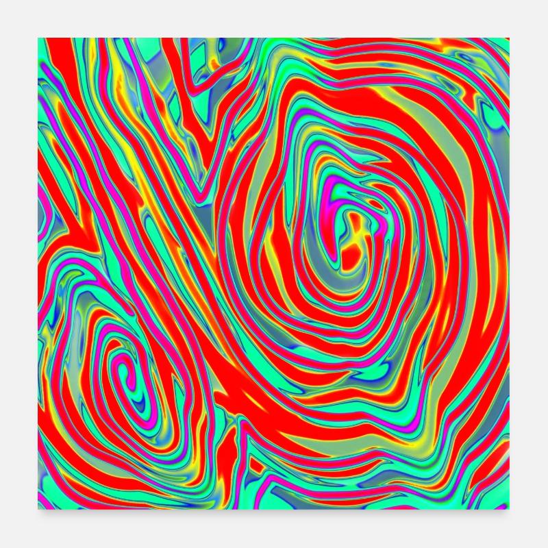Double Wvertlspiral Poster 60 x 60 cm