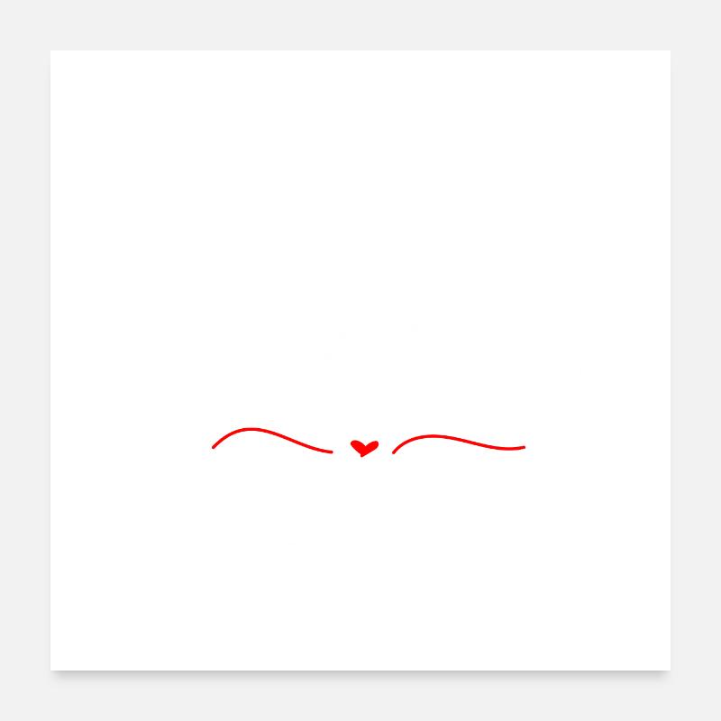 Bald eine Dame Poster 60x60 cm