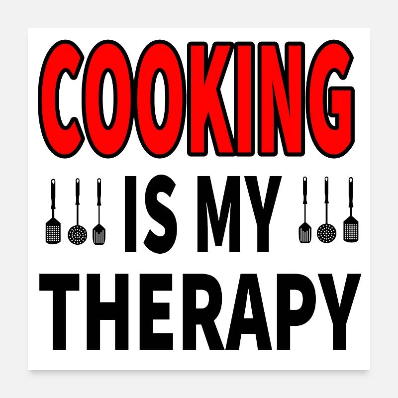 Kochen Poster 60x60 cm