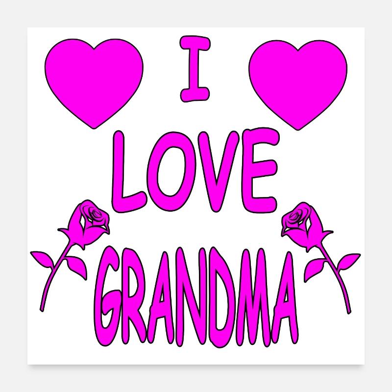 Grand-mère Poster 60 x 60 cm