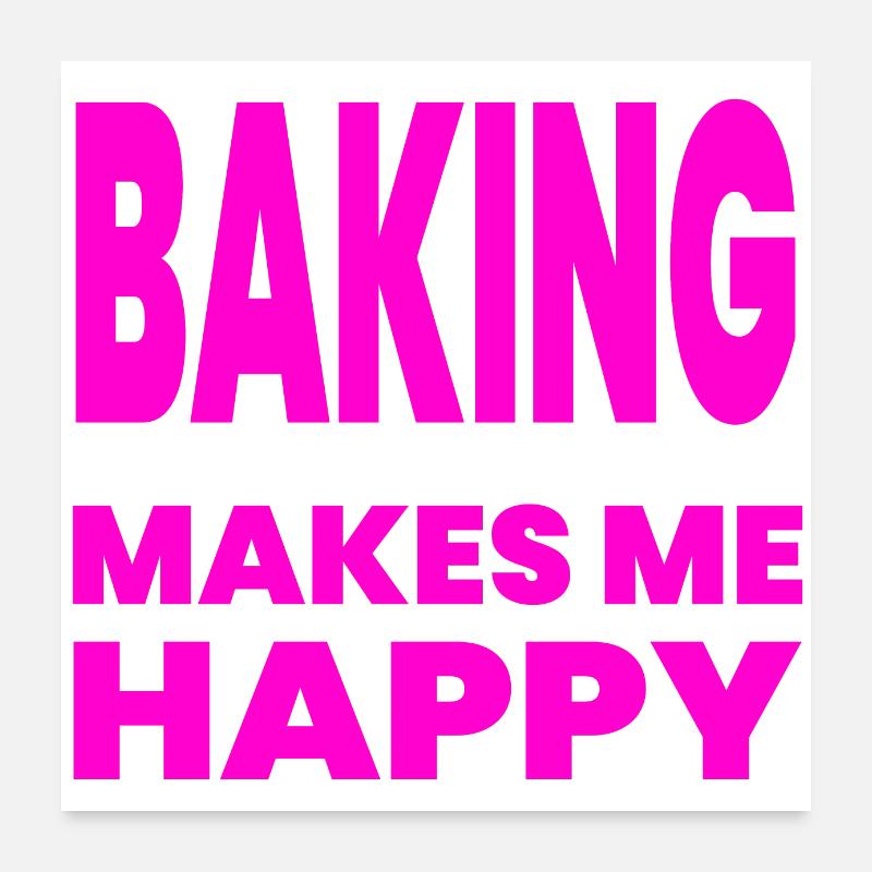 Backen Poster 60x60 cm