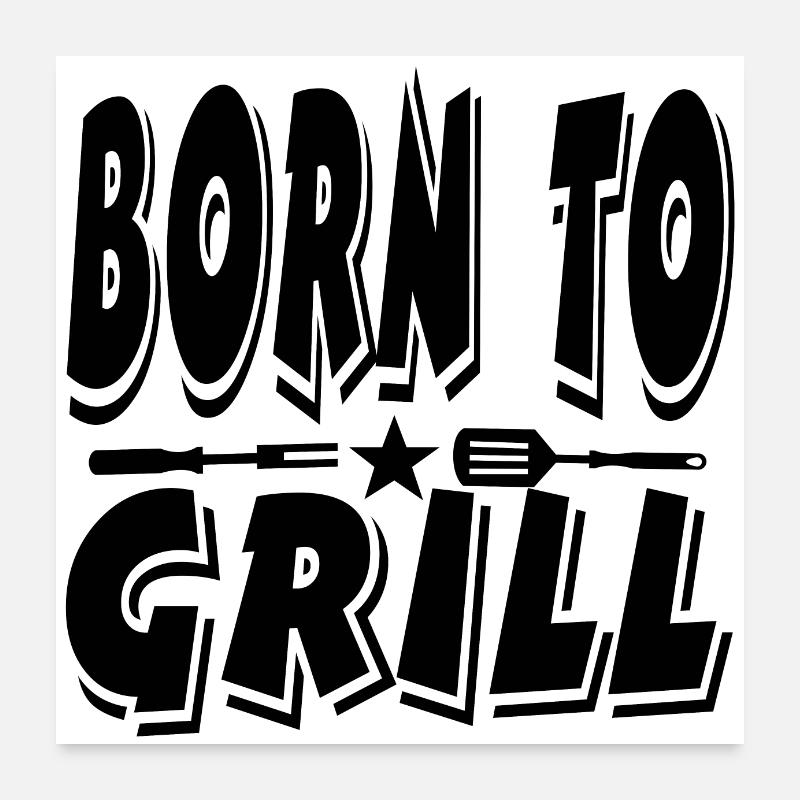 Griller Poster 60 x 60 cm
