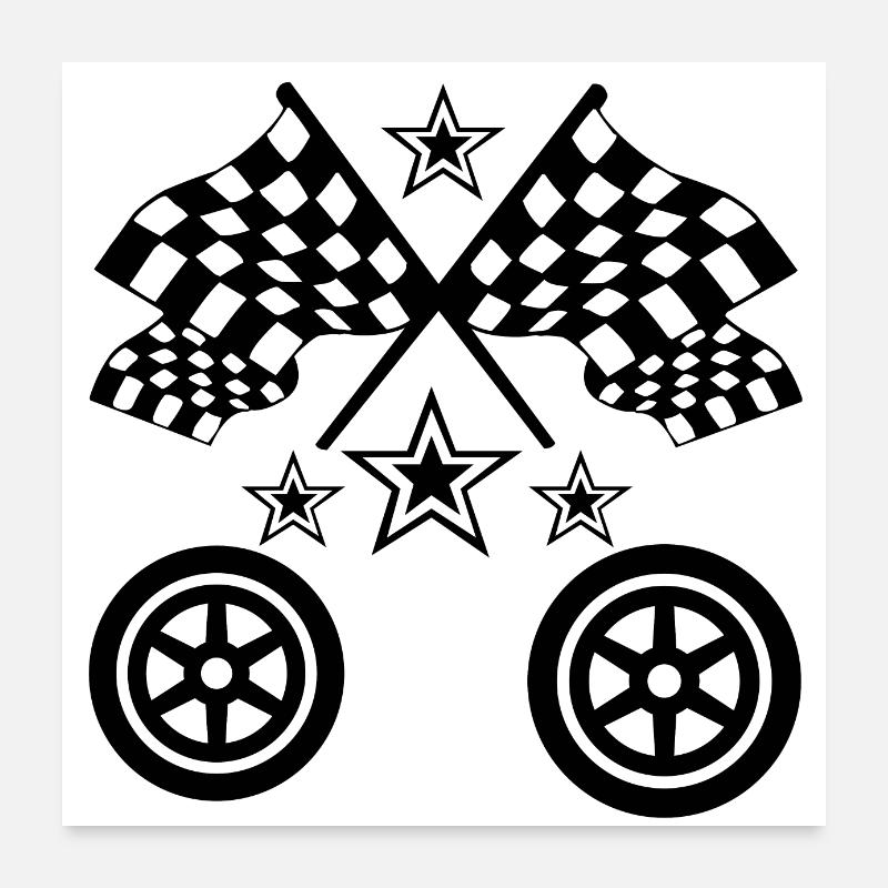 Car Poster 24" x 24" (60x60 cm)