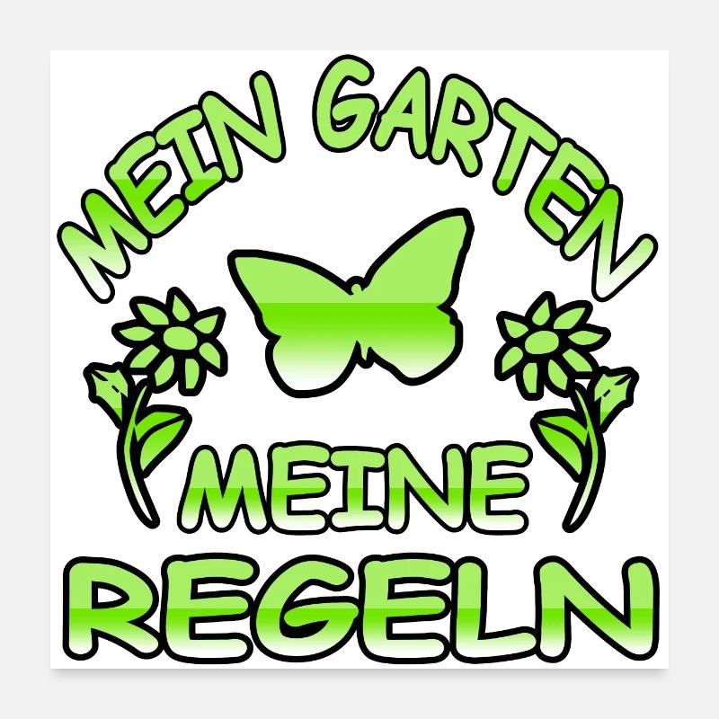 Garten Poster 60x60 cm