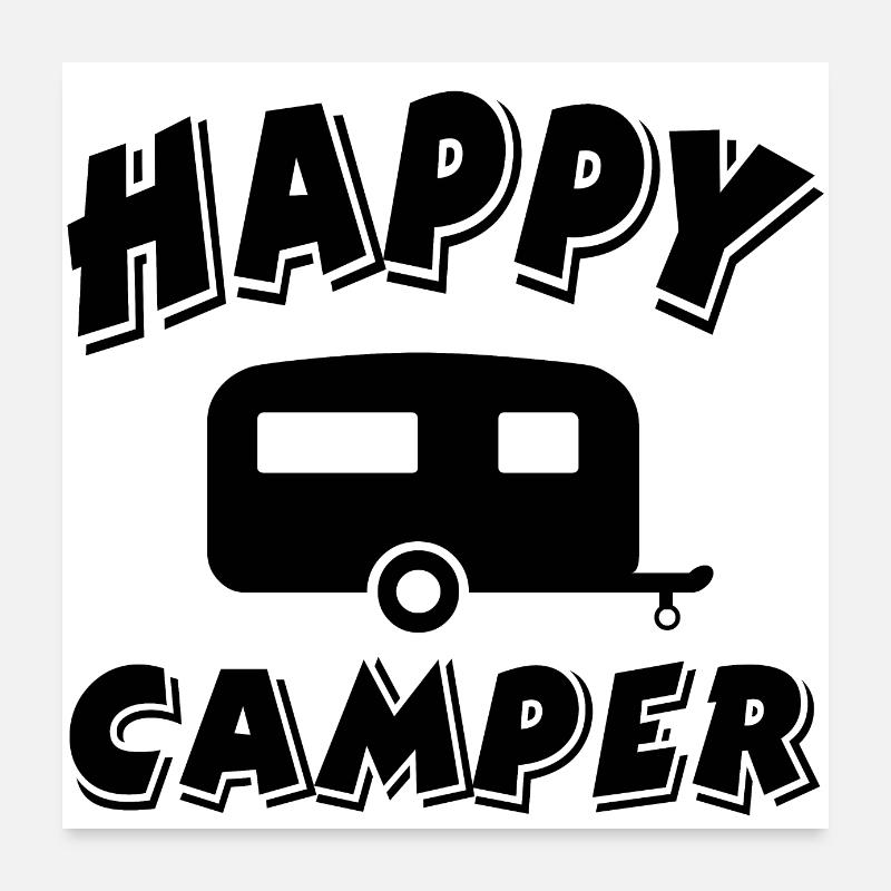 Campeur Poster 60 x 60 cm
