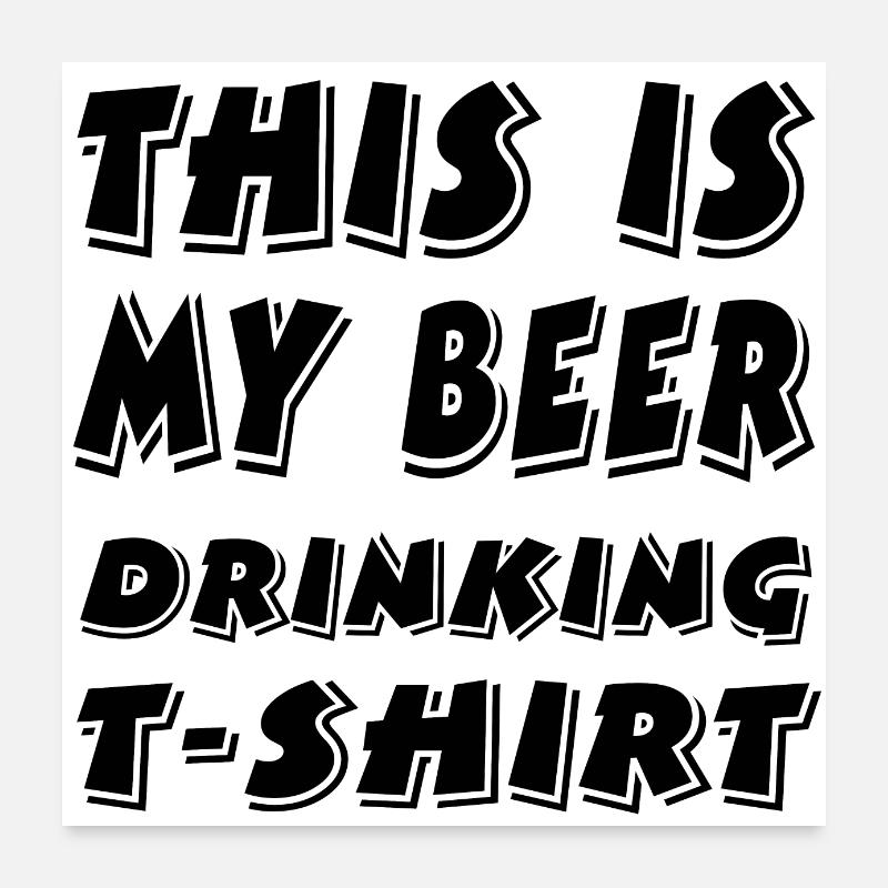 Bier Poster 60x60 cm