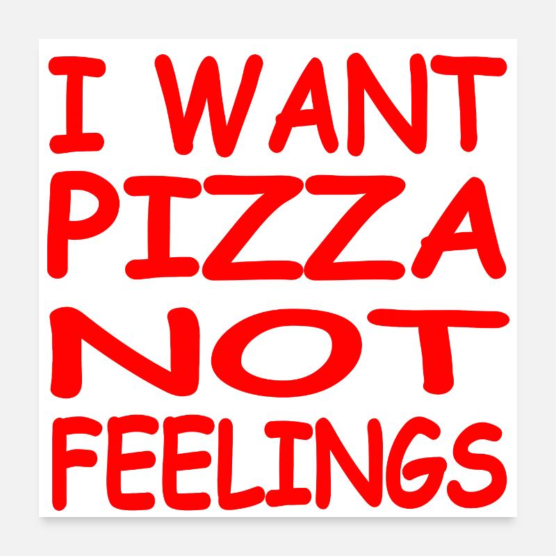 Pizza Poster 60 x 60 cm