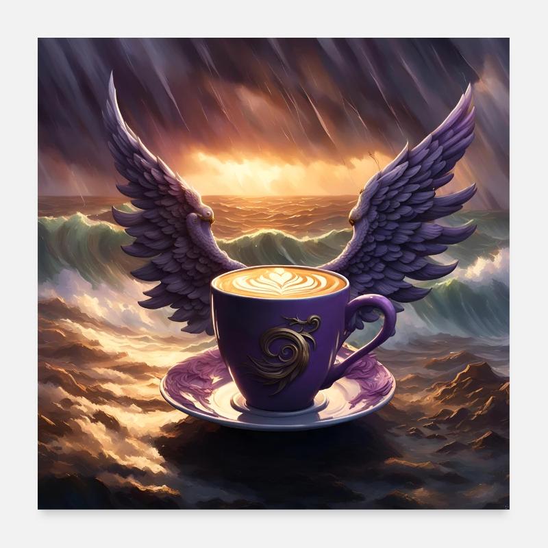 Heavenly Latte Poster 24" x 24" (60x60 cm)