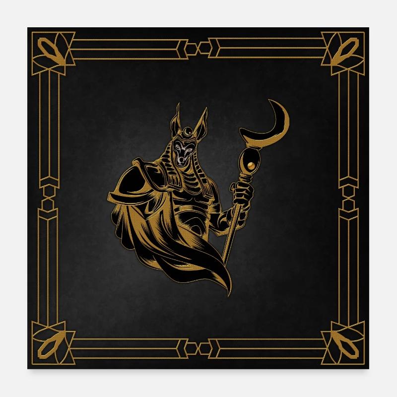 L’ancienne Anubis d’Égypte Poster 60 x 60 cm