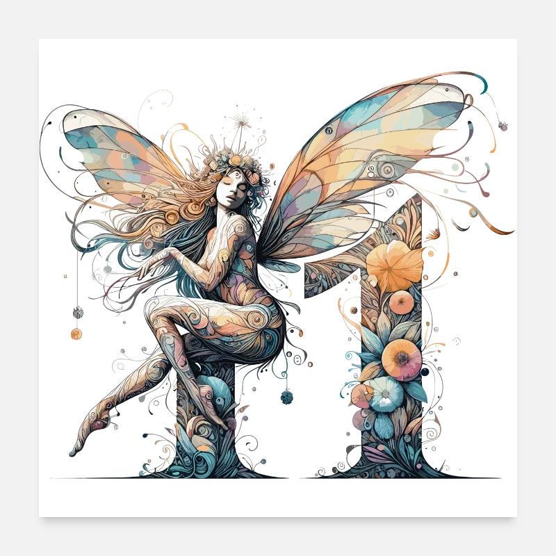 11 Jahre Fee Elfe Geburtstag Geschenk Poster 60x60 cm