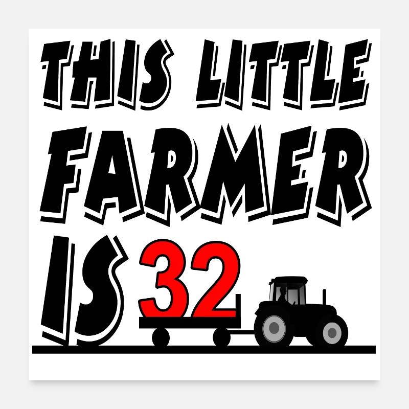 Farmer Poster 24" x 24" (60x60 cm)