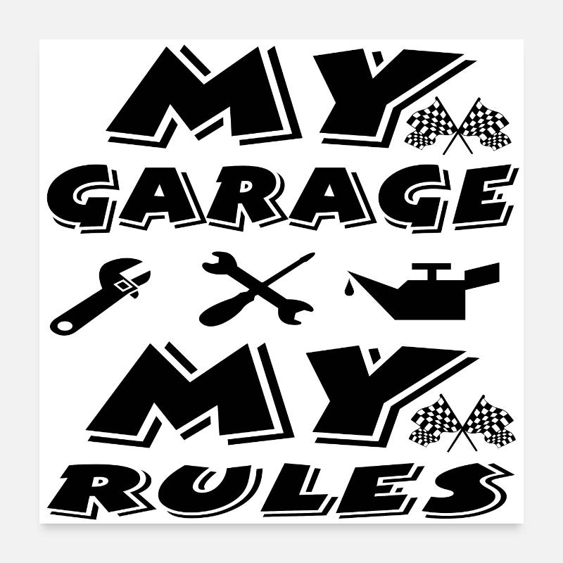 Garage Poster 60 x 60 cm
