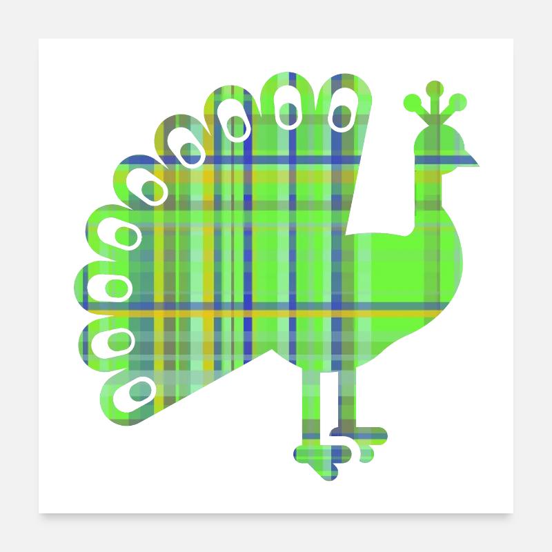 Paon Poster 60 x 60 cm