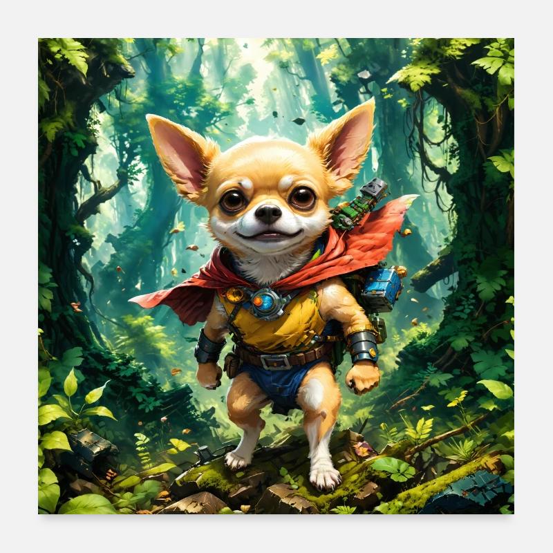 Chihuahua Entdecker Poster 60x60 cm