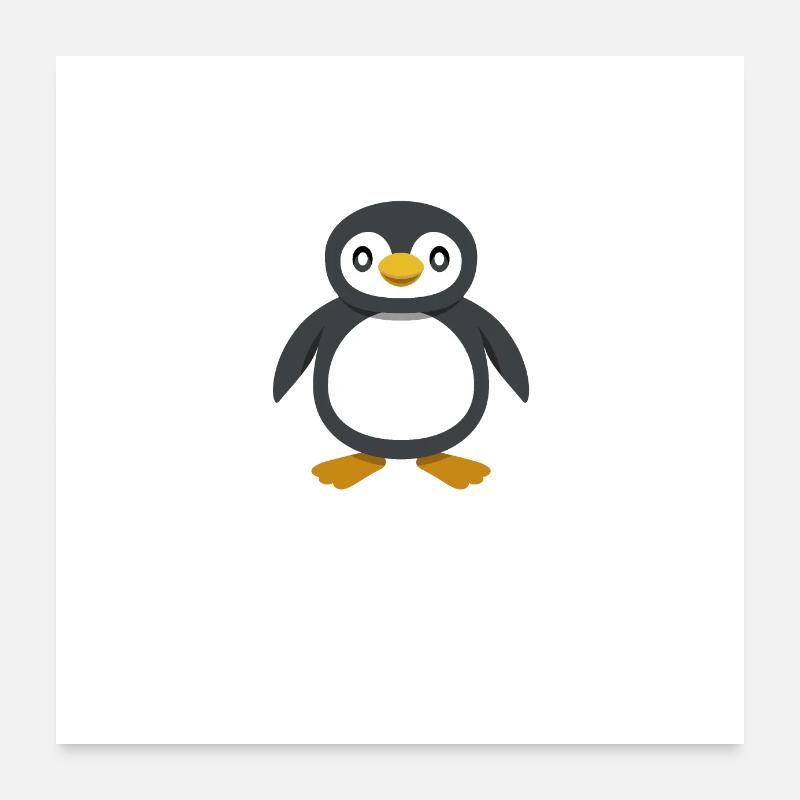 I Just Really Like Penguins OK Ich mag Pinguine Poster 24" x 24" (60x60 cm)