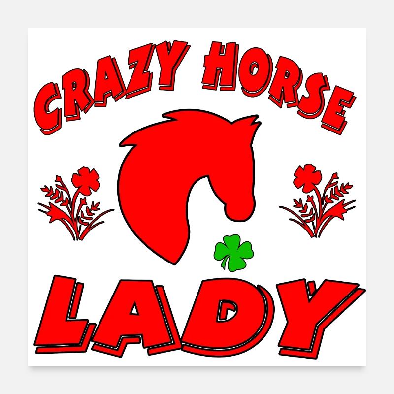 Chevaux Poster 60 x 60 cm