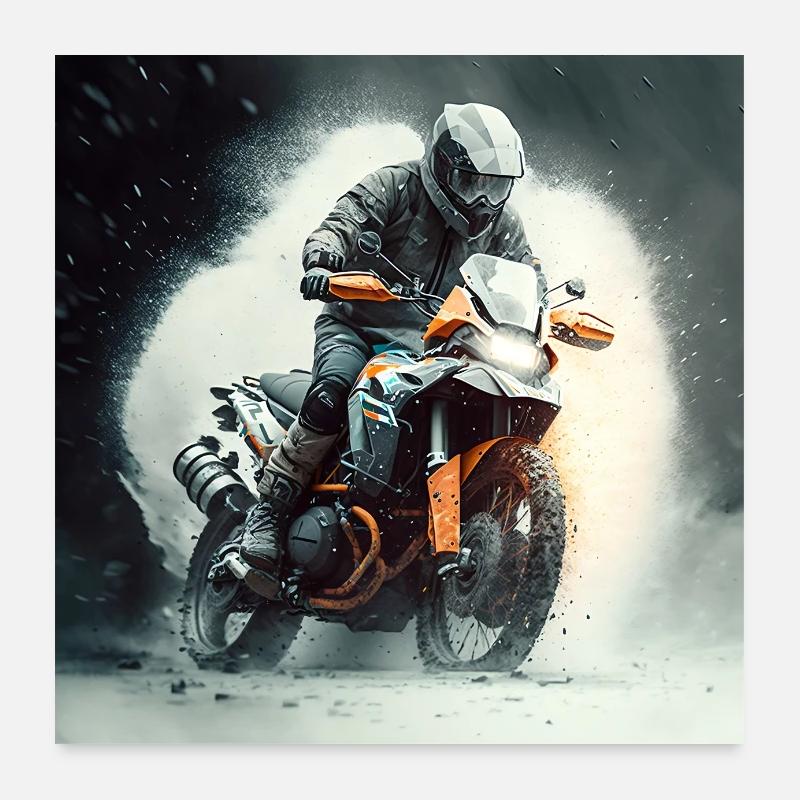 Tour d’Enduro 1 Poster 60 x 60 cm