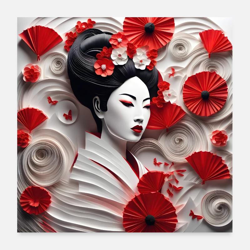 Asian Beauty #11 Poster 60 x 60 cm