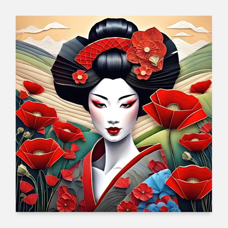 Asian Beauty #12 Poster 24" x 24" (60x60 cm)