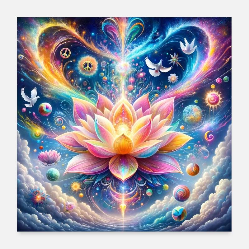 Positive Energy Manifestation Poster 24" x 24" (60x60 cm)