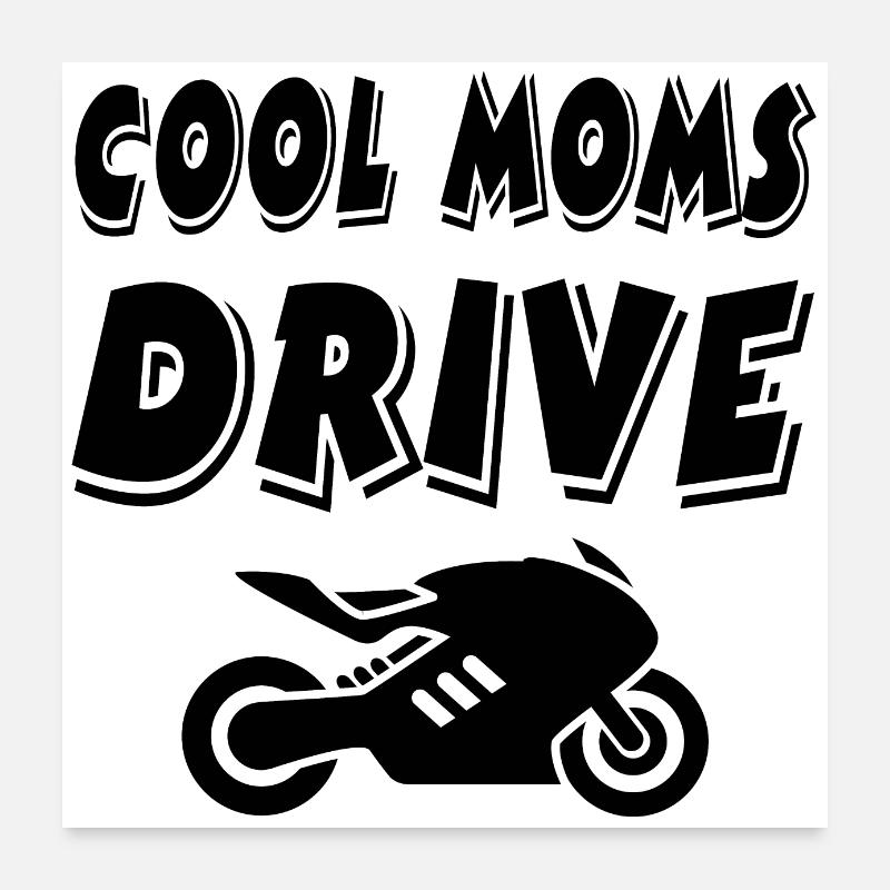 Motorcykel Poster 60x60 cm