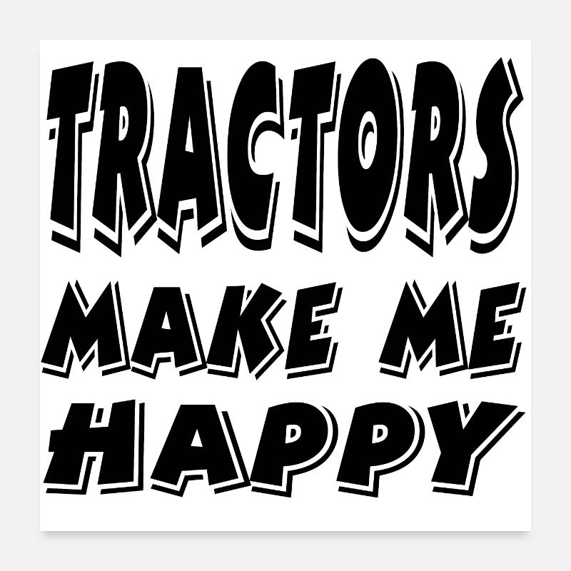 Traktor Poster 60x60 cm