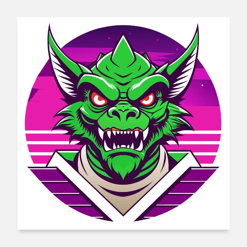 Whimsical Beast Poster 24" x 24" (60x60 cm)