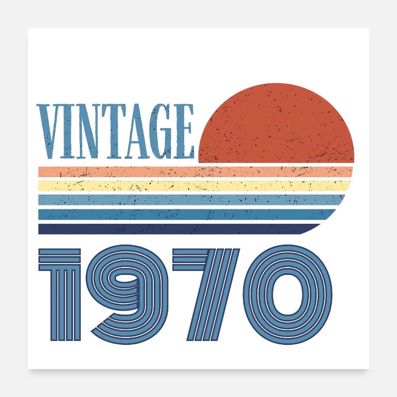 Vintage 1970's Poster 24" x 24" (60x60 cm)