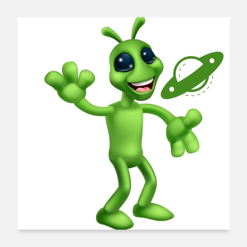 ET PLAYFUL Poster 24" x 24" (60x60 cm)