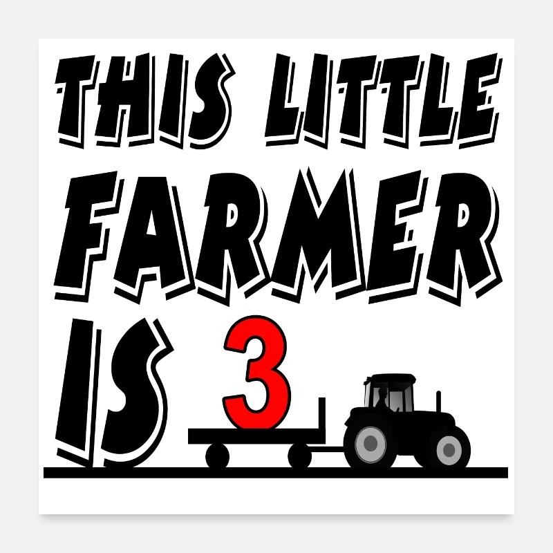 Farmer Poster 24" x 24" (60x60 cm)