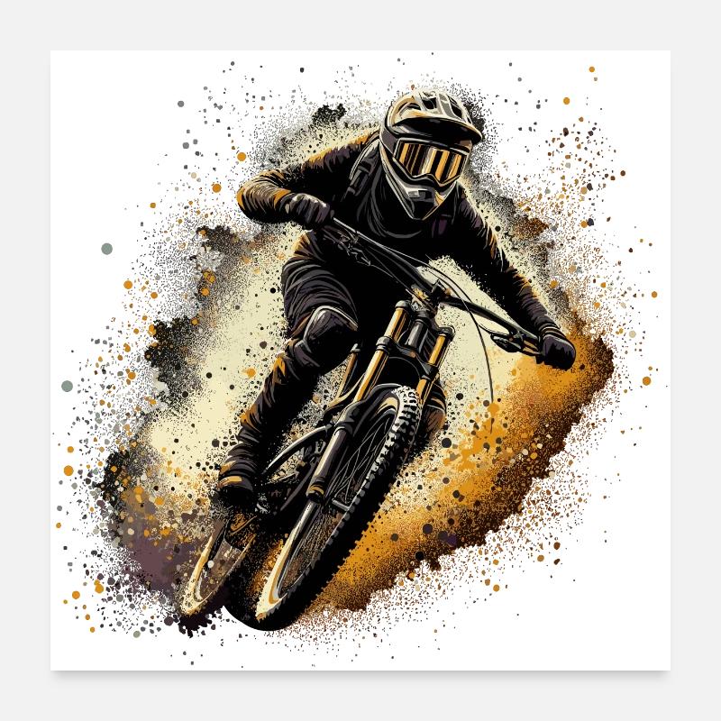 VTT VTT VTT Cadeau de VTT Poster 60 x 60 cm