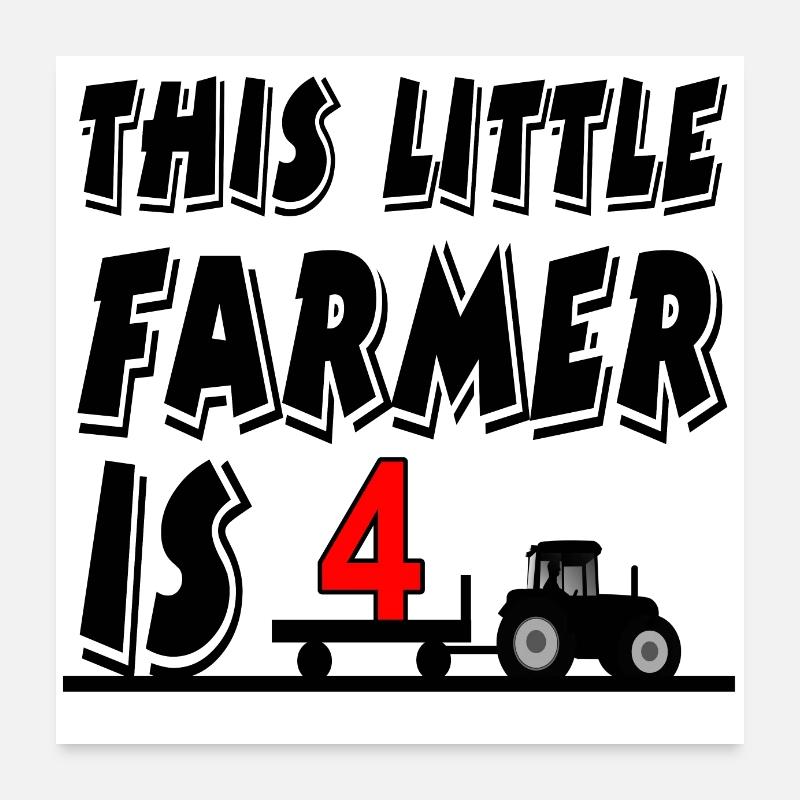 Farmer Poster 24" x 24" (60x60 cm)