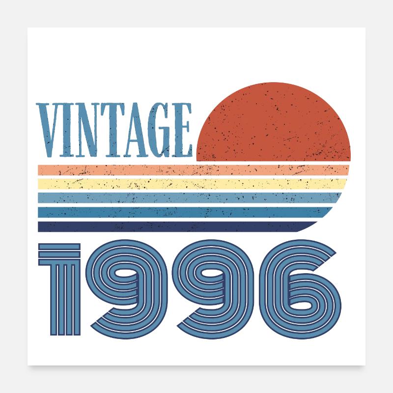 vintage 1996 Poster 60 x 60 cm