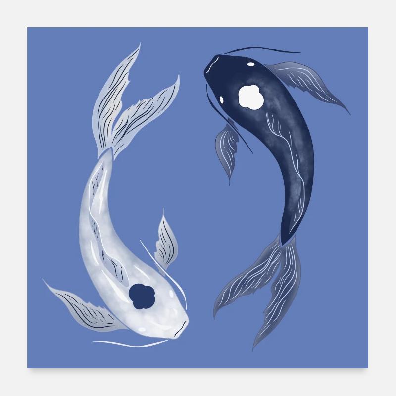 mystical_koi_poster Poster 60x60 cm