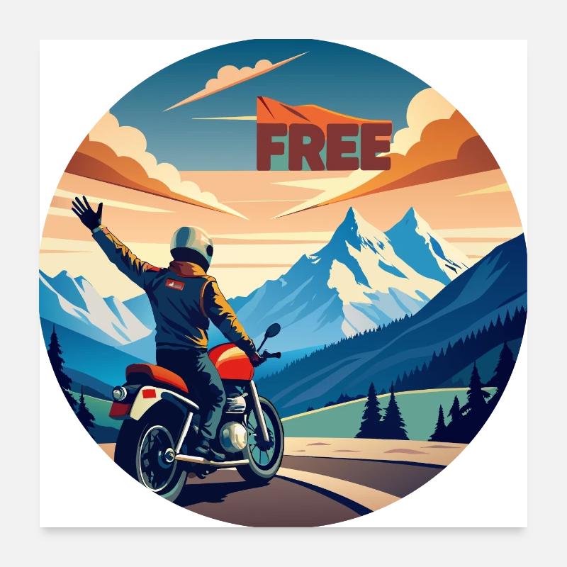 spread free Poster 60x60 cm