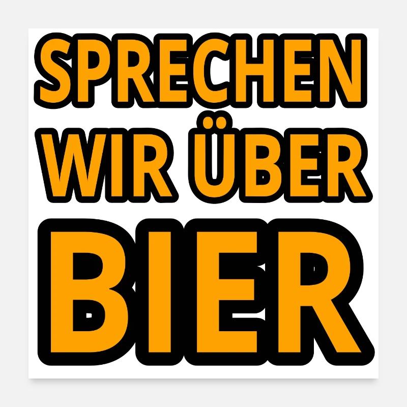 Bier Poster 60x60 cm
